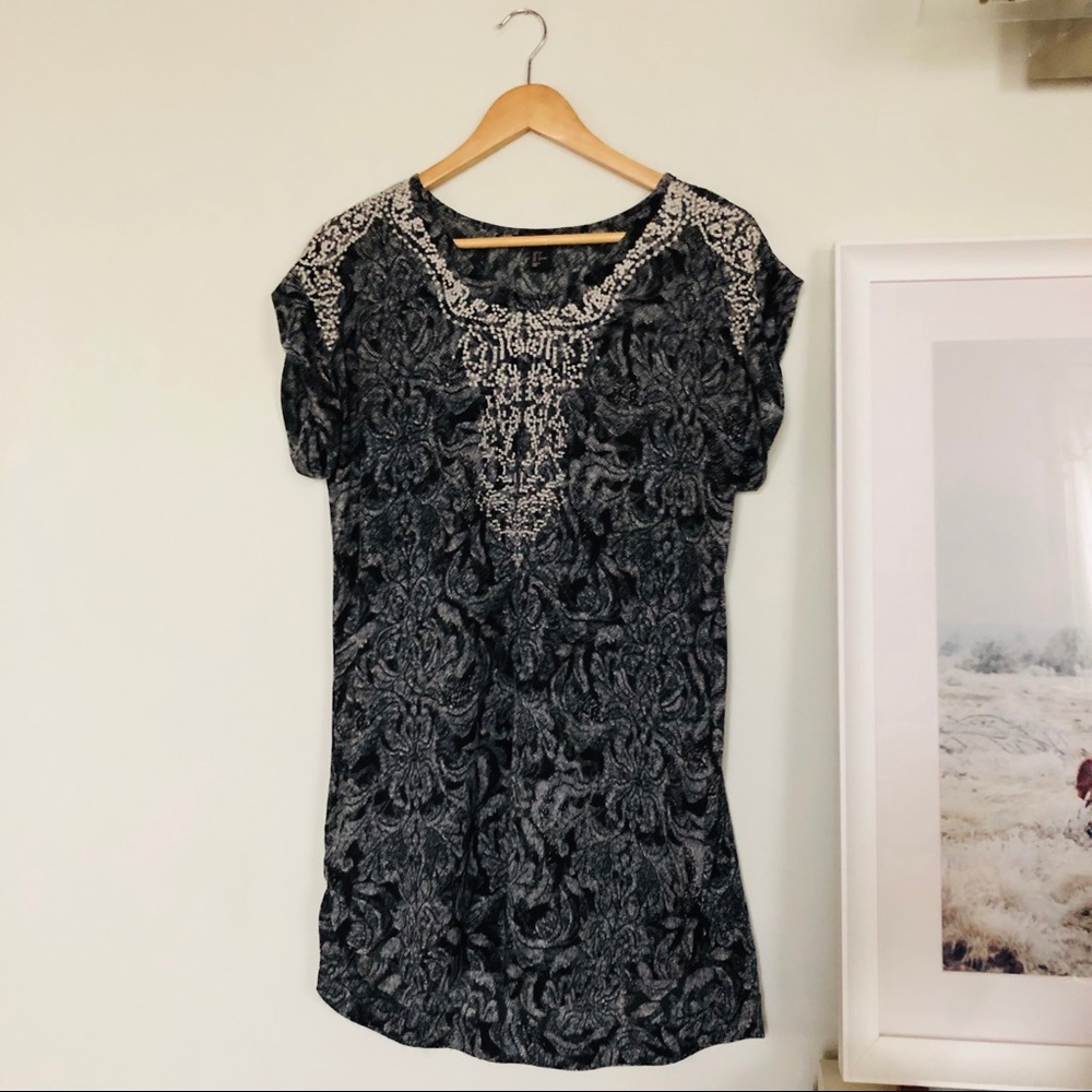 H&M Conscious Embroidered Tunic Dress - Picture 1 of 5